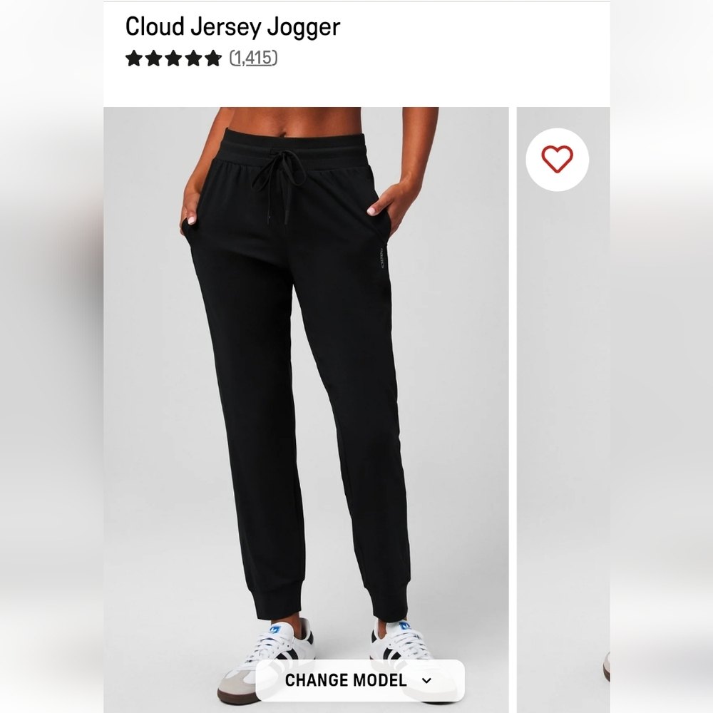 Fabletics Jersey Cloud Joggers Size Small - image 1
